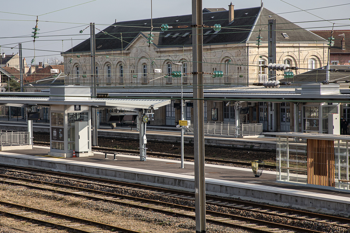 Les nouveaux aménagement offrent à la gare de Dole une accessibilité totale - Photo Région Bourgogne-Franche-Comté