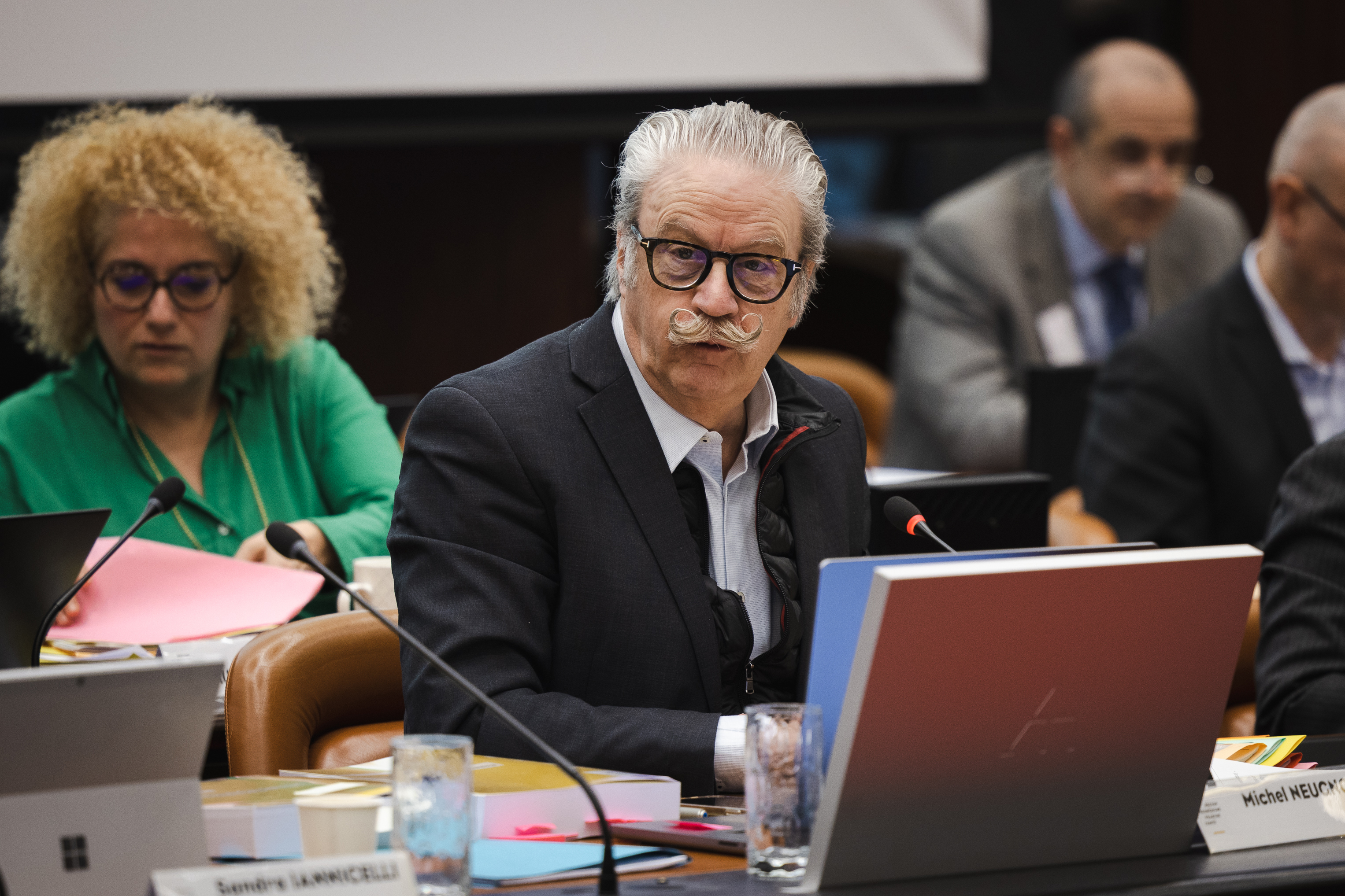 Michel Neugnot, vice-président chargé des mobilités, a présenté le bilan du schéma de mise en accessibilité des gares lors de l’assemblée plénière, jeudi 26 janvier 2023 - Photo Vincent Arbelet