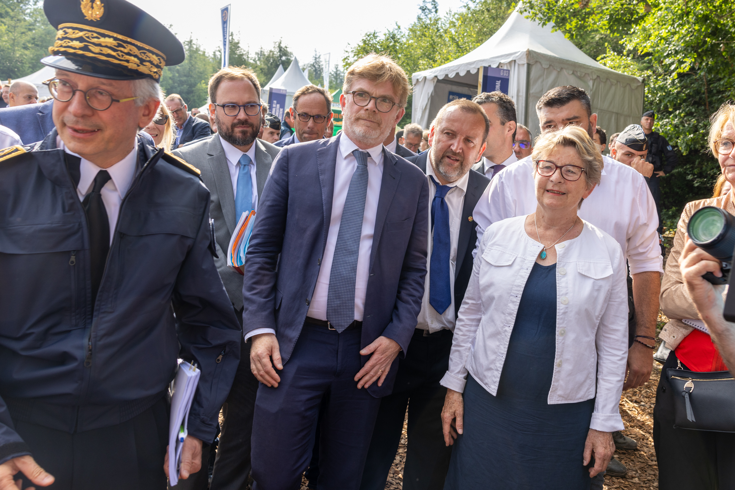 Marc Fesneau, ministre de l’Agriculture en compagnie de Marie-Guite Dufay, Présidente de la Région Bourgogne-Franche-Comté. Photo : Xavier Ducordeaux.