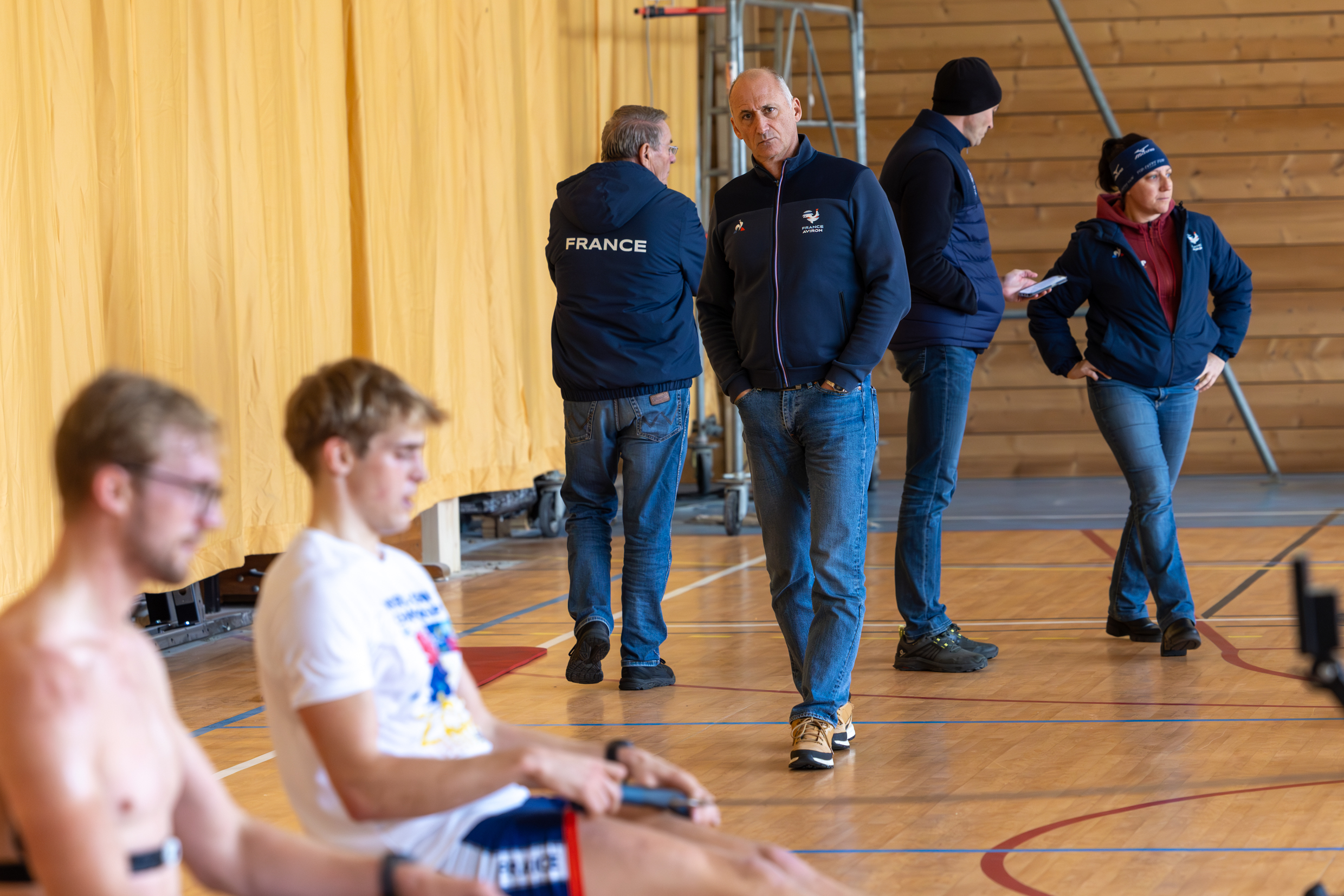 Samuel Barathay, team manager de l’équipe de France d’aviron. Photo : Xavier Ducordeaux.