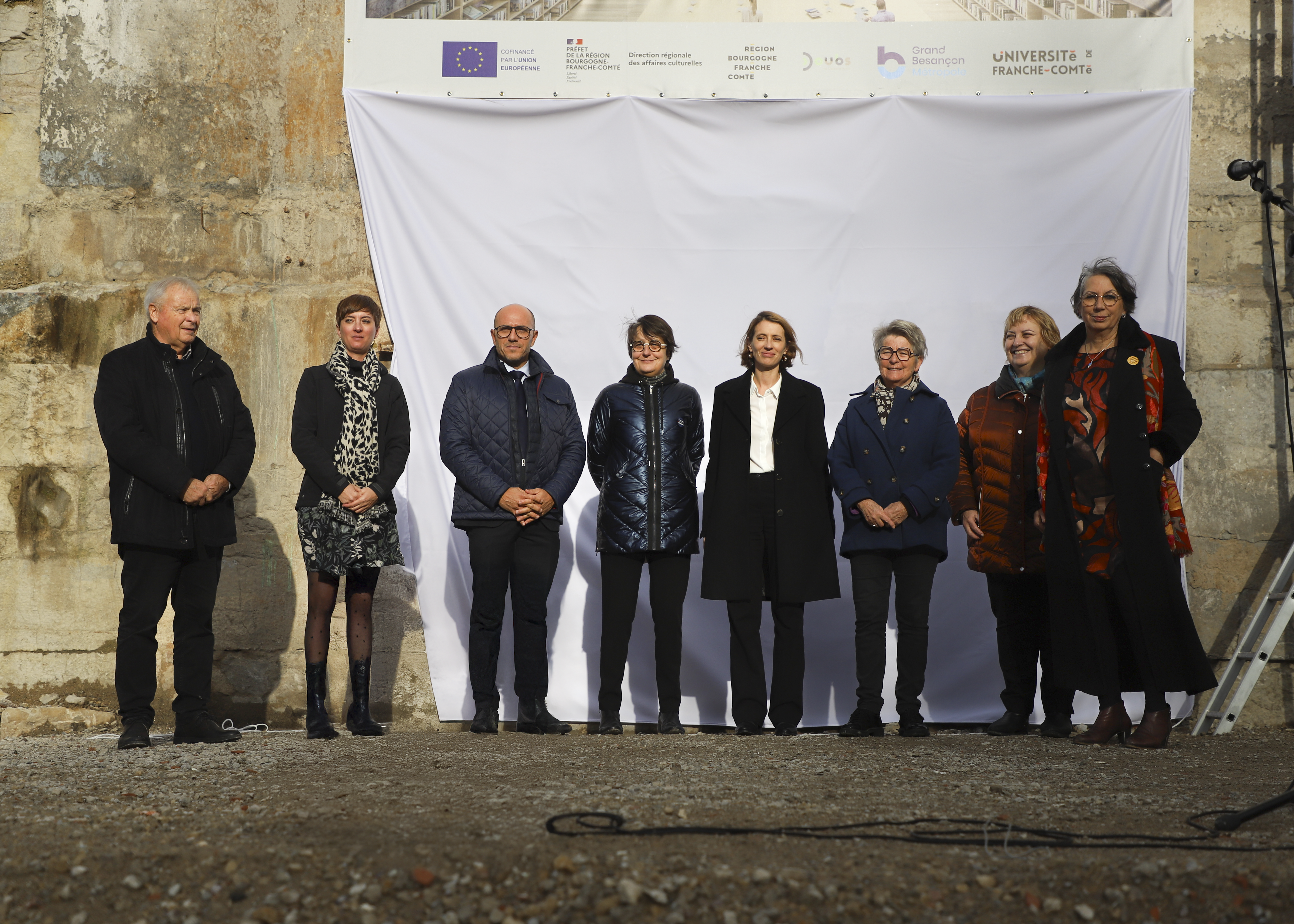 Lancement des travaux de la future Grande bibliothèque, à Besançon - Photo Emma Miskizak