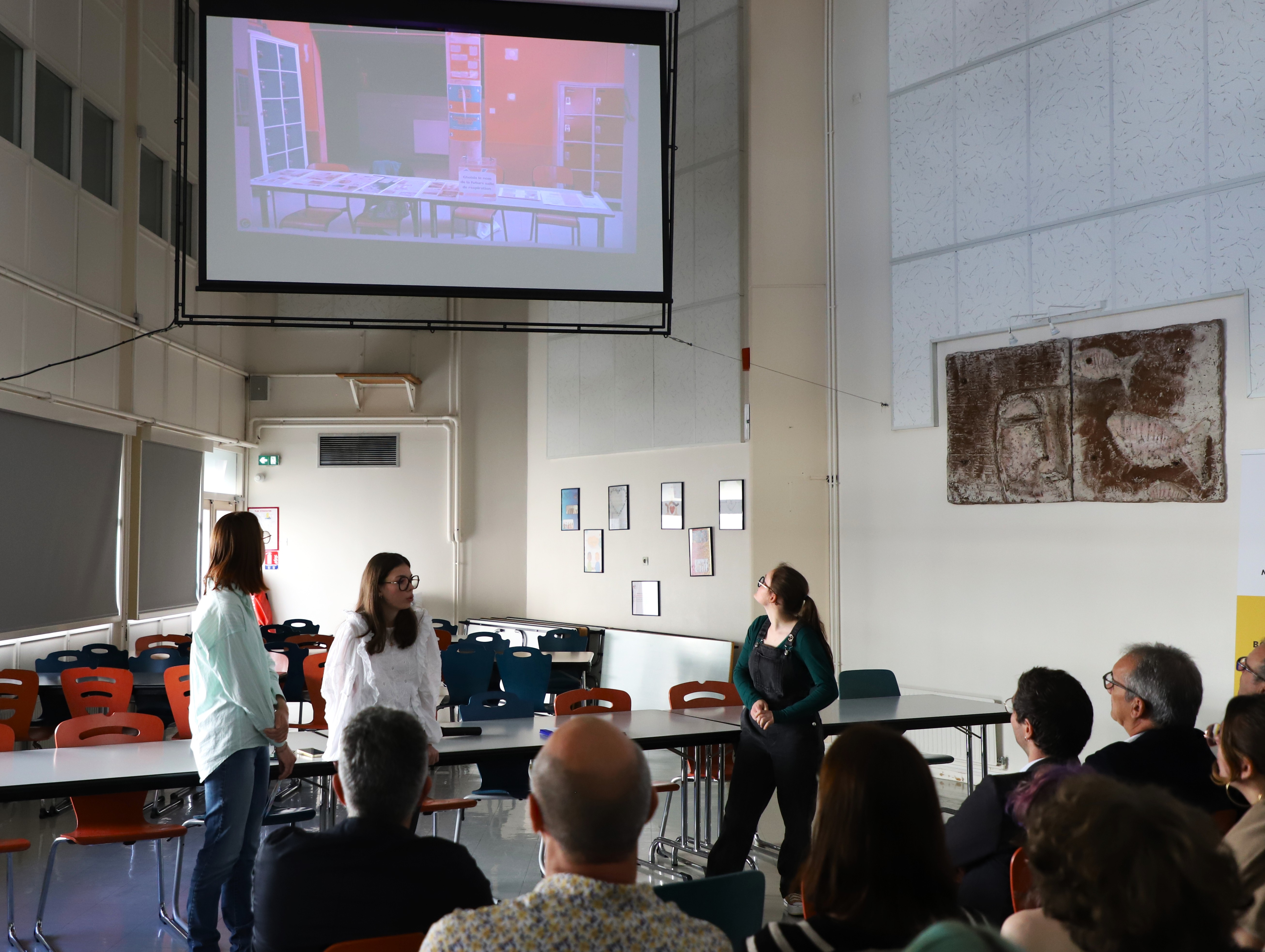 Présentation des projets menés par les lycéens dans le cadre de la 3e édition du dispositif OSE – Oser semer ses envies, mardi 13 mai 2025, au lycée Le Corbusier, à Lons-le-Saunier (39) - Photo Maxime Scherepin