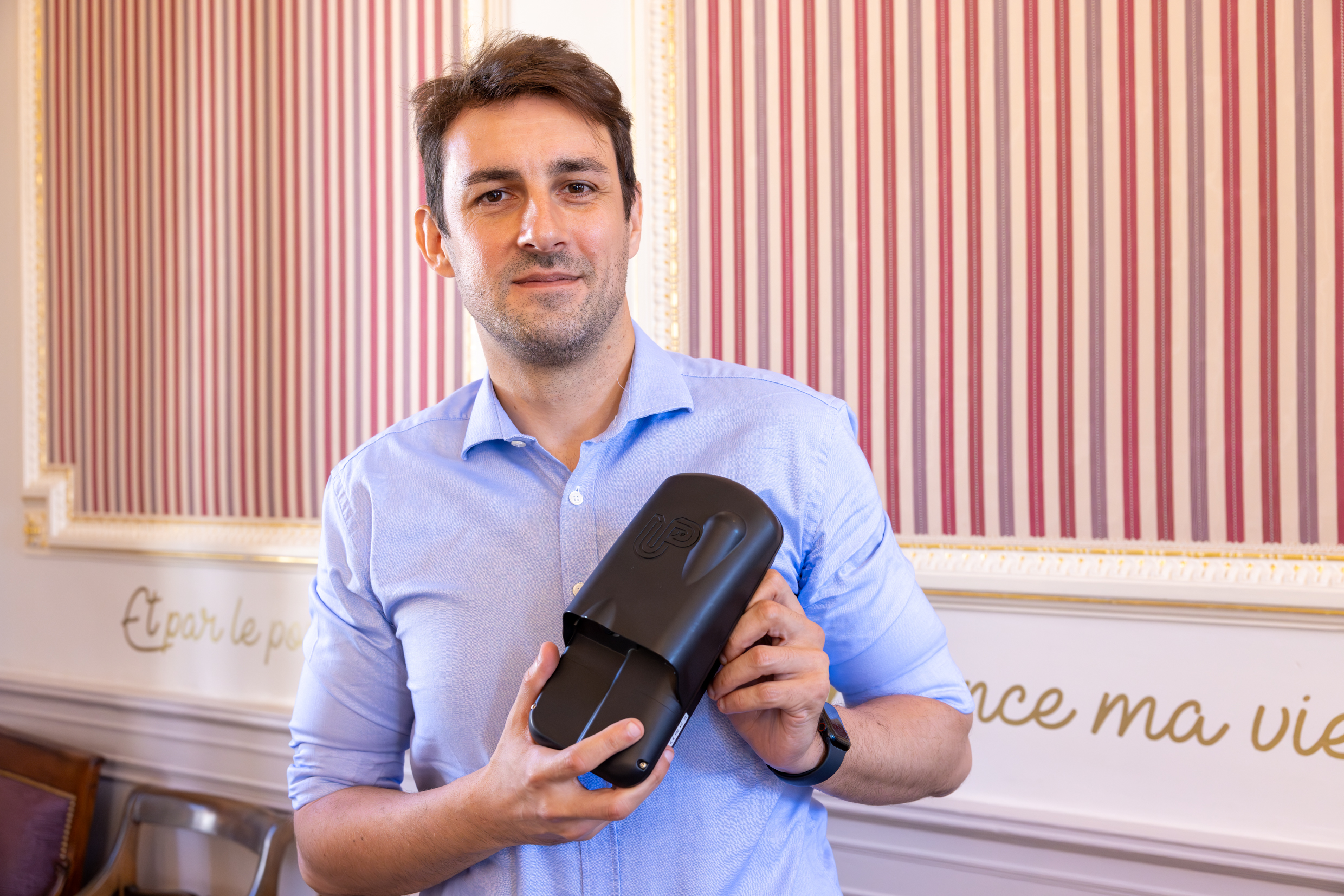 Maxime DUSART, directeur général adjoint de Upcity, concepteur des capteurs intelligents. Photo : Xavier DUCORDEAUX