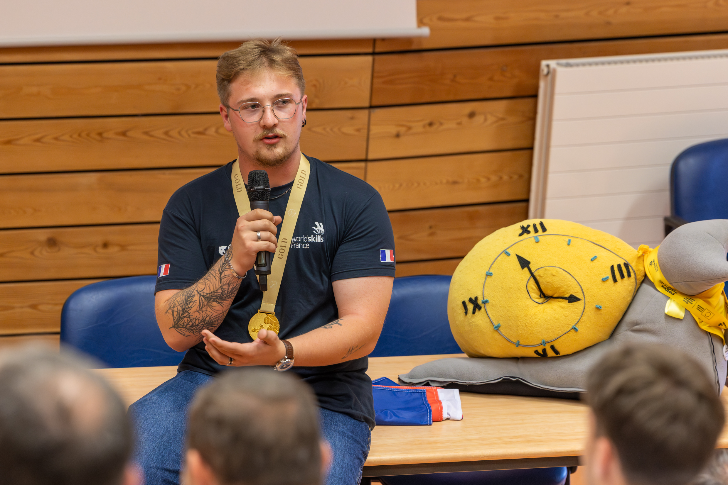 Lucas PERNET, médaillé d'or aux Euroskills 2025. Photo : Xavier DUCORDEAUX