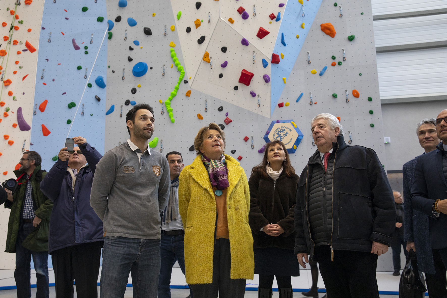 Inauguration de la salle d'escalade Marie Paradis © David Cesbron