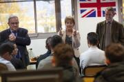 Visite du lycée Raoul-Follereau de Belfort par Marie-Guite Dufay et le Recteur Jean-François Chanet sur le thème de l’apprentissage dans la voie professionnelle – Mardi 5 novembre 2019 ©David Cesbron