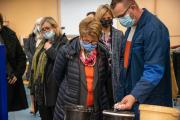 Visite de Marie-Guite Dufay, présidente de la Région Bourgogne-Franche-Comté, au lycée professionnel Pierre et Marie Curie et au lycée général et technologique Catherine et Raymond Janot, à Sens (89), jeudi 18 novembre 2021 - ©Région Bourgogne-Franche-Comté