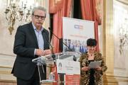 Michel Neugnot, vice-président en charge des mobilités, des transports scolaires, de l’intermodalité et des infrastructures, lors de la remise des prix Territoria, mercredi 8 décembre 2021 à Paris – Photos © Territoria