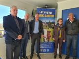 Inauguration d'une ligne de production de lait UHT de pays franc-comtois chez Agrodoubs, à Flagey (25), lundi 28 février 2022 - Photo Région Bourgogne-Franche-Comté Christophe Bidal