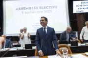 Jérôme Durain, élu président de la Région Bourgogne-Franche-Comté vendredi 5 septembre 2025 - Photo David Cesbron