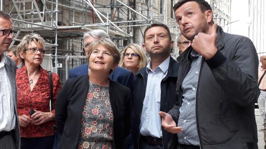 Visite du lycée Pasteur à Besançon, à Besançon, septembre 2018