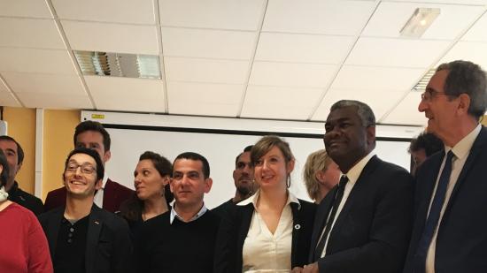 Inauguration de nouveaux locaux du Centre de ressource et d'expertise à la performance sportive (CREPS), mercredi 5 décembre 2018 à Besançon