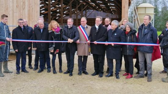 Inauguration d’une nouvelle stabulation pour l’EPLEFPA des Terres de l’Yonne, à Venoy, mardi 12 novembre 2019 - Crédit photo Région Bourgogne-Franche-Comté