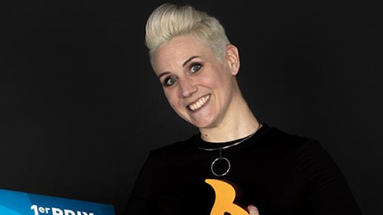 Lauréate de l’édition 2020 du concours Initative au féminin, Claire Arnou a reçu un chèque de 5 000 € et fera la Une de l’affiche de l’édition 2021 - Crédit photo Olivier Perrenoud