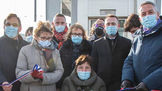 Inauguration de la mise en accessibilité de la gare de Dole, jeudi 11 février 2021 - Photo Région Bourgogne-Franche-Comté