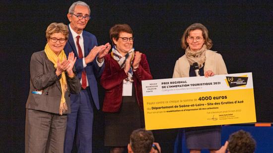 Le département de la Saône-et-Loire (71), prix régional de l’innovation touristique 2022, catégorie « nouvelles technologies » - Photo Région Bourgogne-Franche-Comté 