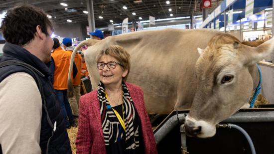 Marie-Guite Dufay a placé le salon de l'agriculture 2023 sous le signe de la jeunesse. Photo : Vincent Arbelet