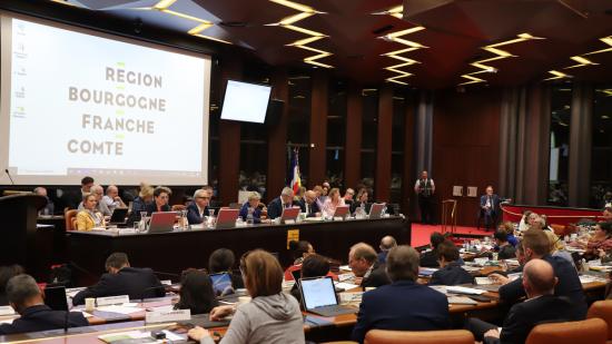 Assemblée plénière du Conseil régional de Bourgogne-Franche-Comté, jeudi 11 avril 2024 à Dijon - Photo Océane Lavoustet