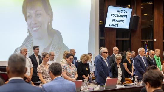 L’assemblée plénière du 15 juillet 2024 a rendu hommage à Nathalie Leblanc. Photo : Xavier Ducordeaux.