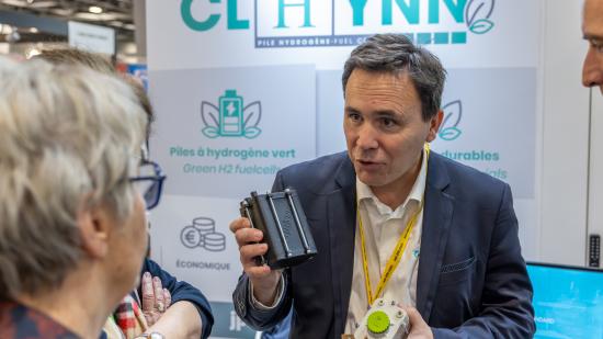 La Région Bourgogne-Franche-Comté est présente au salon international de l’hydrogène Hyvolution, à Paris, mardi 29 janvier 2025 - Photo Xavier Ducordeaux
