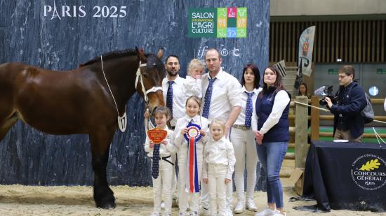 Concours de trait comtois au SIA 2025 - Photo Océane Lavoustet