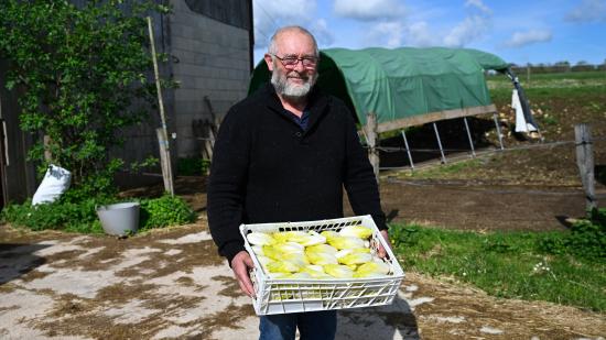 Pascal Faillenet, cultivateur d’endives à Charbonnières-les-Sapins (25) – Photo Guillaume Hutin