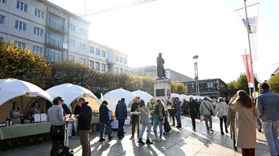 La Maison de Bourgogne-Franche-Comté est située sur la place centrale de Mayence. Crédit : Marie Grob / Maison de Bourgogne-Franche-Comté