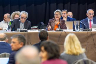 Marie-Guite Dufay, Présidente de la Région. Photo : Xavier Ducordeaux