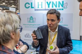 La Région Bourgogne-Franche-Comté est présente au salon international de l’hydrogène Hyvolution, à Paris, mardi 29 janvier 2025 - Photo Xavier Ducordeaux