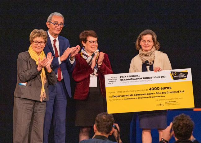 Le département de la Saône-et-Loire (71), prix régional de l’innovation touristique 2022, catégorie « nouvelles technologies » - Photo Région Bourgogne-Franche-Comté