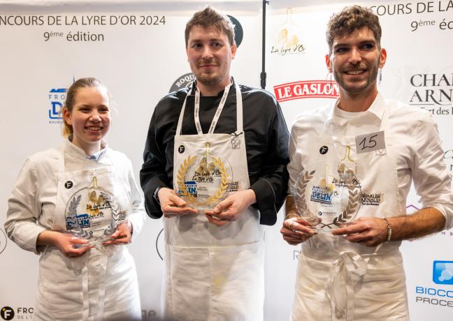 Clément Gavant, à droite, vainqueur de la Lyre de bronze 2024. Photo : Xavier Ducordeaux.