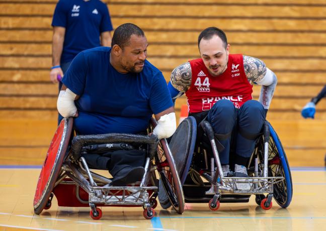 Aux côté de Cédric Nankin, Corentin Le Guen (numéro 44) n’a qu’une idée en tête : ramener à Nuits-Saint-Georges la médaille d’or des jeux de Paris 2024. Photo : Xavier Ducordeaux.