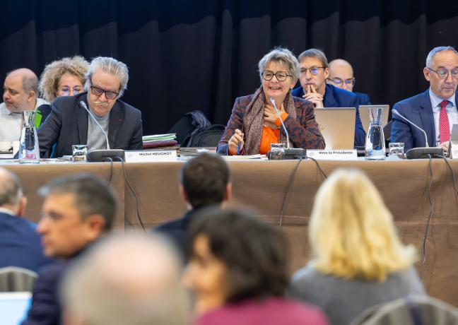 Marie-Guite Dufay, Présidente de la Région. Photo : Xavier Ducordeaux