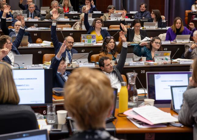 Les Conseillers régionaux ont pris acte des orientations budgétaires 2025. Photo : Xavier Ducordeaux