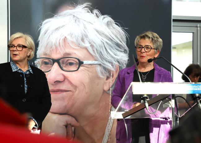 Inauguration de l’Institut de Formation des Professions de Santé Paulette Guinchard, lundi 17 mars 2025 à Besançon – Photo Emma Miskizak